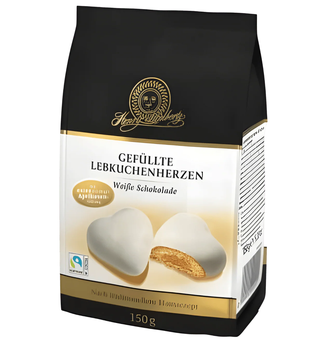 Gefüllte Lebkuchenherzen (Weiß, 150g)