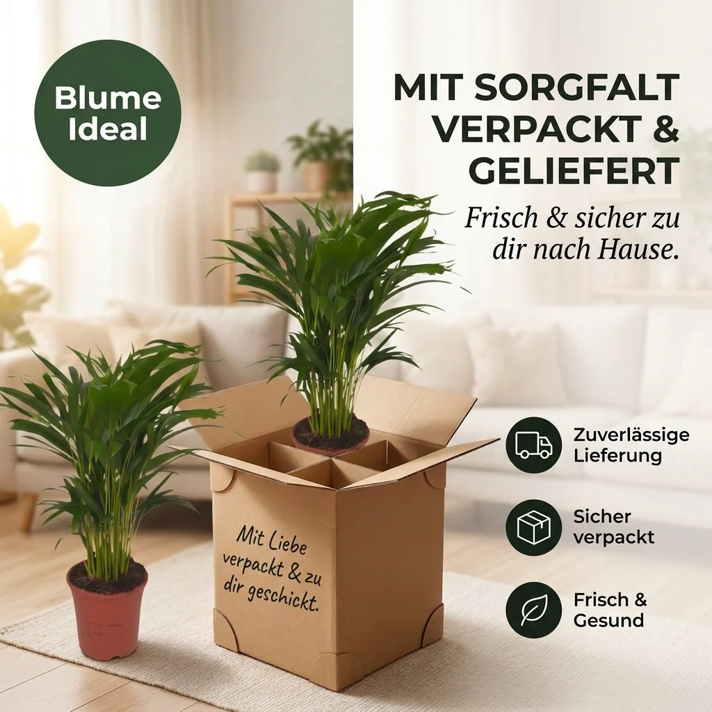 Goldfruchtpalme + 2x Zinktopf | 2er-Set | Dypsis lutescens | ca. 40-50 cm | Ø 12-15 cm Topf - Image 7